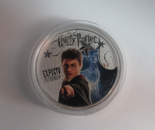 Load image into Gallery viewer, Expecto Patronum! Harry Potter Official 5oz Silver Proof $10 Samoa Coin Only 399