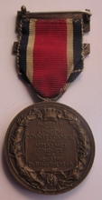 Load image into Gallery viewer, 1912-1913 THE KINGS MEDAL FOR LCC ATTENDANCE GOOD CONDUCT & INDUSTRY WITH RIBBON