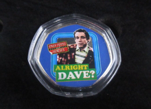 Load image into Gallery viewer, Only Fools and Horse 7 Coloured 50p Shaped Medals, Del Boy Rodney Trigger +More