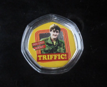 Load image into Gallery viewer, Only Fools and Horse 7 Coloured 50p Shaped Medals, Del Boy Rodney Trigger +More