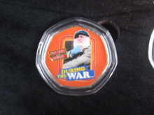 Load image into Gallery viewer, Only Fools and Horse 7 Coloured 50p Shaped Medals, Del Boy Rodney Trigger +More