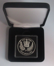 Load image into Gallery viewer, 2003 Edward's Crown Golden Jubilee 1oz Silver Proof New Zealand $5 Coin BoxCOA