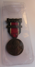 Load image into Gallery viewer, 1912-1913 THE KINGS MEDAL FOR LCC ATTENDANCE GOOD CONDUCT & INDUSTRY WITH RIBBON
