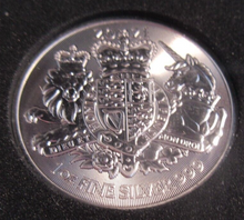 Load image into Gallery viewer, UK 2021 QEII OFFICIAL BIRTHDAY SILVER DATESTAMP ISSUE 1OZ £2 COIN BOX & COA