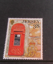Load image into Gallery viewer, JERSEY POST BOXES DECIMAL STAMPS X 3 MNH IN STAMP HOLDER