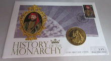 Load image into Gallery viewer, HENRY IV HISTORY OF THE MONARCHY PNC, FIRST DAY COVER,STAMPS & INFORMATION SET