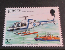 Load image into Gallery viewer, 2005 JERSEY RESCUE DECIMAL STAMPS X 4 MNH IN STAMP HOLDER