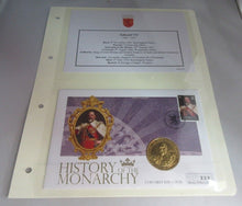 Load image into Gallery viewer, EDWARD VII HISTORY OF THE MONARCHY PNC, FIRST DAY COVER,STAMPS & INFORMATION SET