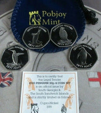 Load image into Gallery viewer, SGA Penguins 50p Limited Edition 4 Coin Set - 2020 Cupro Nickel - Uncoloured