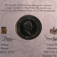 Load image into Gallery viewer, The Falcon of the Plantagenets 2021 Queen's Beasts RARE BIOT £2 Coin In Pack