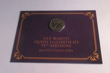 Load image into Gallery viewer, HM Queen Elizabeth II's 95th Birthday Gibraltar 50p Coin With Gold Ink In Pack