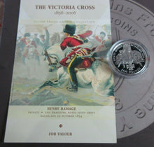 Load image into Gallery viewer, £5 Victoria Cross 2006 Silver Proof Coins From The Channel Islands With COA