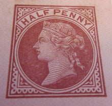 Load image into Gallery viewer, QUEEN VICTORIA HALF PENNY POSTCARD UNUSED IN CLEAR FRONTED HOLDER