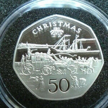 Load image into Gallery viewer, ISLE OF MAN IOM CHRISTMAS SILVER PROOF 50P VARIOUS YEARS POBJOY MINT BOX/COA
