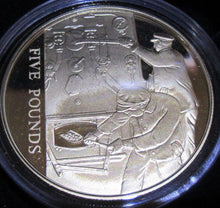 Load image into Gallery viewer, 2006 ROYAL MINT GOLDEN AGE OF STEAM TRAINS £5 SILVER PROOF COIN CHANNEL ISLANDS