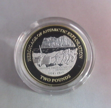 Load image into Gallery viewer, Antarctic Exploration James Caird TransAntarctic Expedition Silver Proof £2 Coin