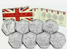 Load image into Gallery viewer, 2020 VE DAY Victory 50p FIFTY PENCE COIN SET BUNC ISLE OF MAN