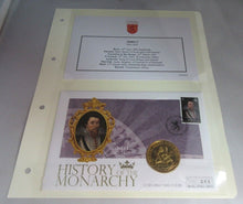 Load image into Gallery viewer, JAMES I HISTORY OF THE MONARCHY PNC, FIRST DAY COVER,STAMPS & INFORMATION SET