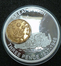 Load image into Gallery viewer, HISTORY OF BRITISH CURRENCY PROOF MEDALIONS & COINS GOLD AND SILVER PLATED