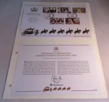 Load image into Gallery viewer, 1953-2013 THE ROYAL CORONATIONS 1838-1953 LIMITED EDITION COLLECTOR CARD & COA