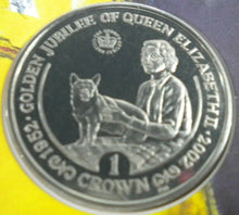Load image into Gallery viewer, 2002 HM THE QUEEN'S GOLDEN JUBILEE 1952-2002 BUNC ONE CROWN COIN COVER PNC