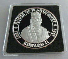 Load image into Gallery viewer, 2003 HOUSE OF PLANTAGENET EDWARD II S/PROOF TURKS&CAICOS 20 CROWNS COIN BOX&COA