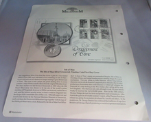 Load image into Gallery viewer, 2000 THE DEVELOPMENT OF TIME SILVER PROOF, GOLD PLATED 1 CROWN COIN COVER PNC