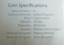 Load image into Gallery viewer, Platinum Wedding Anniversary £5 2017 UK BUnc Sealed Coin Pack, Love and Loyalty