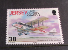 Load image into Gallery viewer, JERSEY 20TH CENTURY AVIATION DECIMAL STAMPS X 3 MNH IN STAMP HOLDER