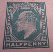 Load image into Gallery viewer, KING EDWARD VII HALF PENNY POSTCARD UNUSED IN CLEAR FRONTED HOLDER