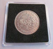 Load image into Gallery viewer, 1938 KING GEORGE VI FLORIN TWO SHILLINGS COIN aUNC .500 SILVER IN CAPSULE & BOX