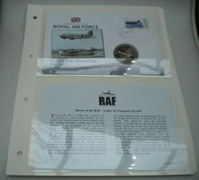 Load image into Gallery viewer, 2008 TANKER & TRANSPORT AIRCRAFT, HISTORY OF RAF PROOF 1 CROWN COIN COVER PNC