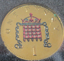 Load image into Gallery viewer, UK Queen Elizabeth II Gold Rhodium Platinum Enamelled coins 1 PENNY FLORIN ECT