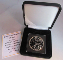 Load image into Gallery viewer, 2015 QUEEN ELIZABETH II VE-DAY BUNC £5 FIVE POUND COIN QUAD CAP BOX & COA