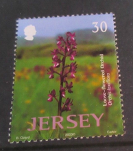 Load image into Gallery viewer, JERSEY PLANTS DECIMAL STAMPS X 4 MNH IN STAMP HOLDER