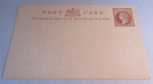 Load image into Gallery viewer, QUEEN VICTORIA HALF PENNY POSTCARD UNUSED GEM MINT IN CLEAR FRONTED HOLDER