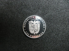 Load image into Gallery viewer, 1988 Panama 1 balboa Olympic Winter Games Calgary SKI JUMP proof silver coin