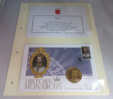Load image into Gallery viewer, HENRY II HISTORY OF THE MONARCHY PNC, FIRST DAY COVER,STAMPS & INFORMATION SET