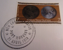 Load image into Gallery viewer, 1975 PAPUA NEW GUINEA FIRST OFFICIAL COINAGE,PROOF 2t COIN,STAMP,P-MARK,COA PNC