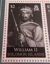 Load image into Gallery viewer, WILLIAM II HISTORY OF THE MONARCHY PNC, FIRST DAY COVER,STAMPS & INFORMATION SET