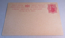 Load image into Gallery viewer, QUEEN VICTORIA ONE PENNY POSTCARD GB & IRELAND UNUSED IN CLEAR FRONTED HOLDER