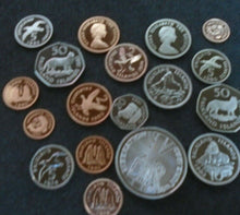 Load image into Gallery viewer, UK Proof 1974 - 2004 50p 10p 5p 2p 1p 1/2P Falkland Islands Coins ROYAL MINT