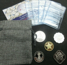 Load image into Gallery viewer, 1976 BAHAMAS 5 COIN PROOF SET FREANKLIN MINT WITH CERTIFICATE COIN FLIP AND BAG