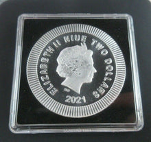 Load image into Gallery viewer, 2021 Silver 1 oz .999 Fine Silver ATHENIAN OWL Niue $2 Dollar Coin QUAD CAPSULE