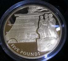 Load image into Gallery viewer, 2006 ROYAL MINT GOLDEN AGE OF STEAM TRAINS £5 SILVER PROOF COIN CHANNEL ISLANDS