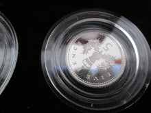 Load image into Gallery viewer, 1990 Royal Mint Silver Proof 5p Five Pence Large And Small Coin Set Boxed/COA#2