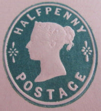 Load image into Gallery viewer, QUEEN VICTORIA HALF PENNY EMBOSSED ENVELOPE UNUSED