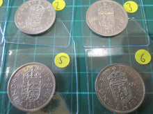 Load image into Gallery viewer, UK 1960 ENGLISH & SCOTTISH SHILLINGS VF-UNC PRESENTED IN CLEAR WALLET SPINK 4147