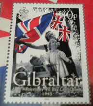 Load image into Gallery viewer, THE ROUTE TO VICTORY 60TH ANNIVERSARY OF VE DAY STAMPS MNH ON ALBUM SHEET