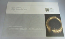 Load image into Gallery viewer, 2008 Royal Mint Northern Ireland Heraldic Series £1 Pound Silver Gold Proof Coin